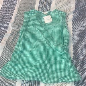 Beach lunch lounge faux wrap shirt